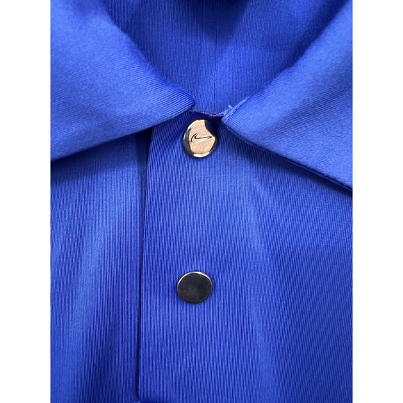 Nike Tiger Woods Collection Dri-Fit Blue Short‎ Sleeve Golf Polo Shirt Size XL - Picture 5 of 14